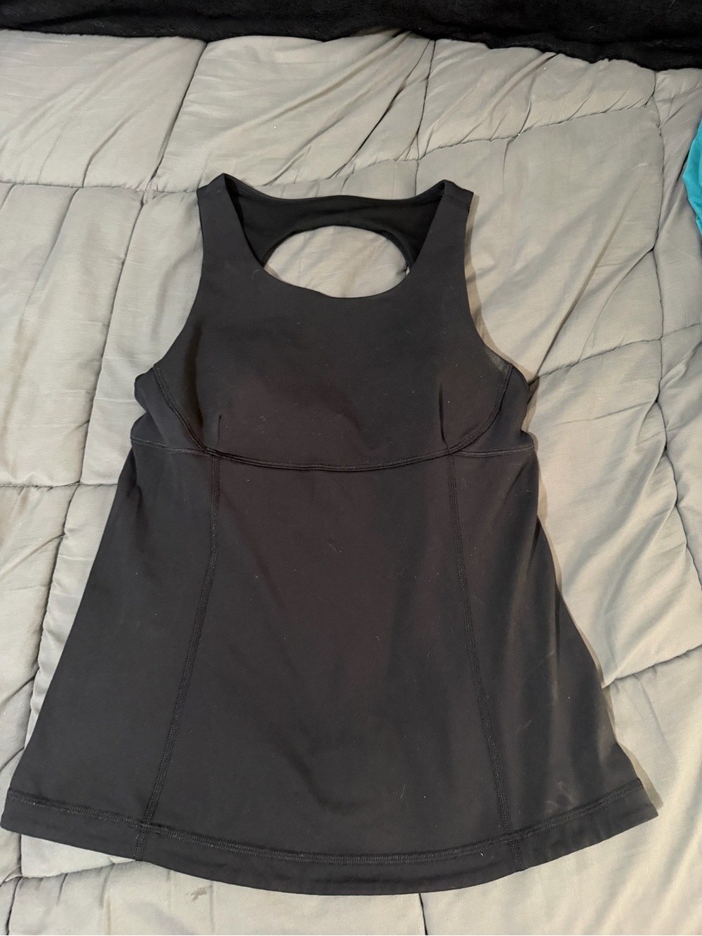 lululemon athletica Black Scoop-Back Athletic Tank